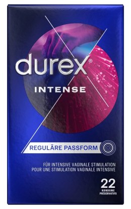 Durex Durex - Prążkowane Prezerwatywy Miętowe Intense Orgasmic 22 szt