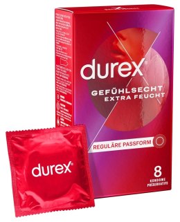 Durex - Prezerwatywy Ze Zbiorniczkiem Nawilżone Gefühl.extra lubr. 8 szt