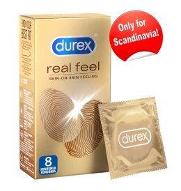 Durex Durex Real Feel - Prezerwatywy Pozbawione Lateksu 8szt