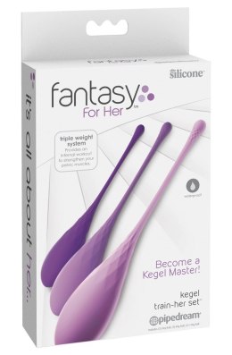 Fantasy For Her - Zestaw 3 Kulek Miłosnych Do Ćwiczenia Mięśni Kegla