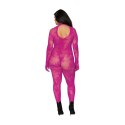 Dreamgirl Dreamgirl - Bodystocking - kwiaty - diamenty - Azalea - plus size