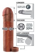 Fantasy X-Tensions - Nakładka Na Penisa 33% Większy Penis +5.1cm Brąz 19cm Fantasy X-TENSIONS