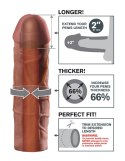 Fantasy X-TENSIONS Fantasy X-Tensions - Nakładka Na Penisa 66% Większy Penis +5.1cm Brąz