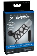 Fantasy X-Tensions - Sylikonowa Nakładka Na Penisa Z Vibro-Bulletem 12cm