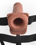 Fetish Fantasy Series - Uprząż Strap-On Z Pustym Naturalnym Wibratorem 21cm