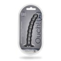 Ouch! by Shots Ouch! - Silikonowe dildo G-Spot z koralikami - 16,5 cm