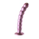 Ouch! - Silikonowe dildo G-Spot z koralikami - 20,5 cm