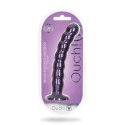 Ouch! - Silikonowe dildo G-Spot z koralikami - 20,5 cm