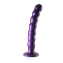 Ouch! - Silikonowe dildo G-Spot z koralikami - 20,5 cm