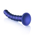 Ouch! - Silikonowe dildo G-Spot z koralikami - 20,5 cm