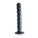 Ouch! - Silikonowe dildo G-Spot z koralikami - 20,5 cm