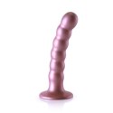 Ouch! - Silikonowe dildo z koralikami - 13 cm