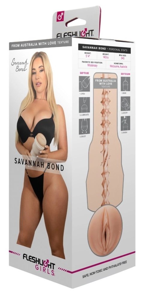 Fleshlight - Masturbator Realistyczna Cipka Savannah Bond