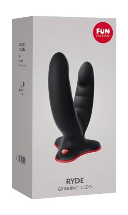 Fun Factory - Elastyczne Podwójne Dildo Ryde Black Czarne