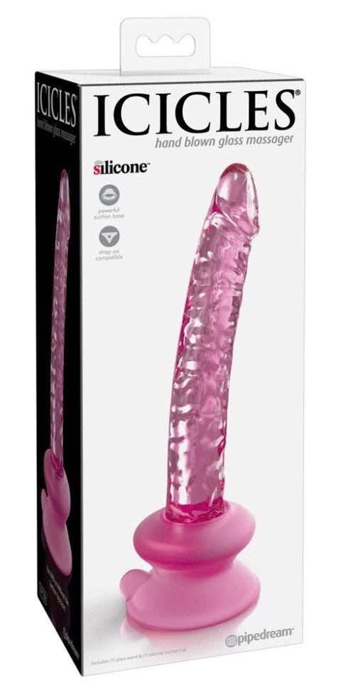 Icicles - Realistyczne Szklane Dildo Z Podstawką