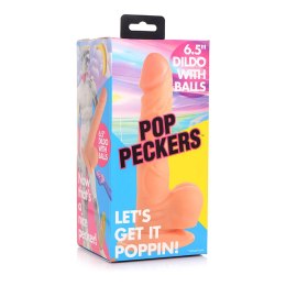 XR Brands - Realistyczne dildo z jądrami POP - 16,5 cm XR Brands