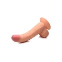 XR Brands XR Brands - Realistyczne dildo z jądrami POP - 19 cm