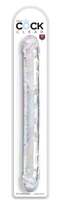 KKC - Podwójne Przezroczyste Dildo 18in. Double Dildo Clear 46 CM