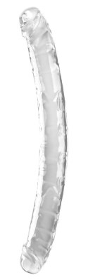 KKC - Podwójne Przezroczyste Dildo 18in. Double Dildo Clear 46 CM