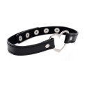 XR Brands XR Brands - Czarny Choker w kształcie serca chromowanego