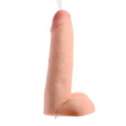 XR Brands XR Brands - Realistyczne, podwójne dildo tryskające - 20,5 cm