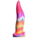 XR Brands - Silikonowe dildo świecące w ciemności - kucyk tęczowy XR Brands