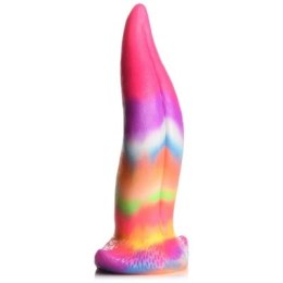 XR Brands XR Brands - Silikonowe dildo świecące w ciemności - kucyk tęczowy