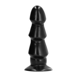 All Black - Korek analny, piramidki 17 cm