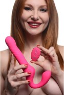 XR Brands - Wibrujące dildo do założenia na pasek z pilotem XR Brands