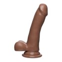 Doc Johnson Doc Johnson - Realistyczne, wąskie dildo z jądrami 15 cm