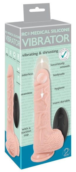 Medical Silicone - Realistyczny Wibrator Wstrząsowy 21cm